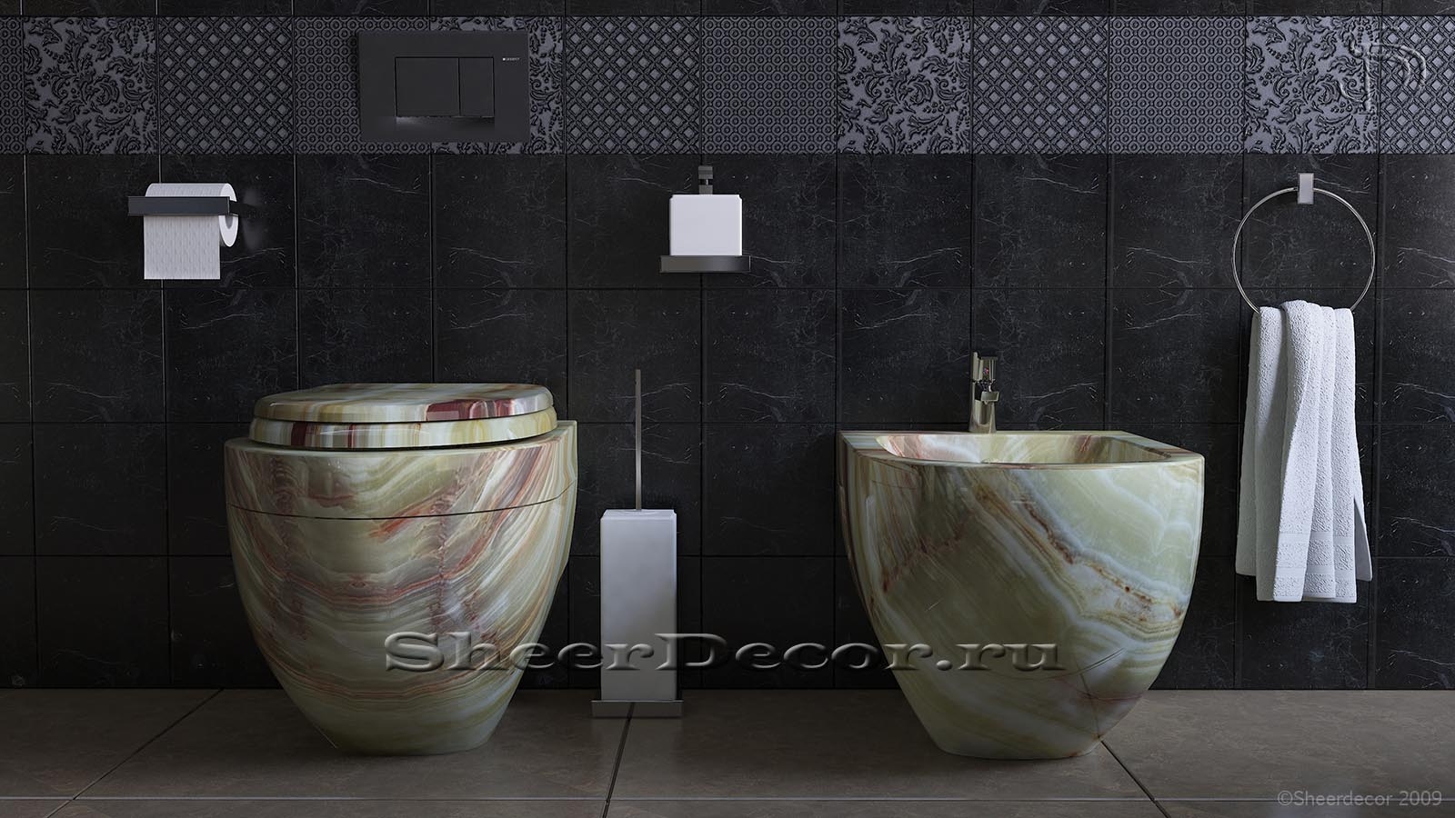 Напольное биде Alessi Bidet из оникса Green Onyx_1600_pixels_4 Каменное биде Alessi Bidet из зеленого камня оникса Green Onyx_1600_pixels_4