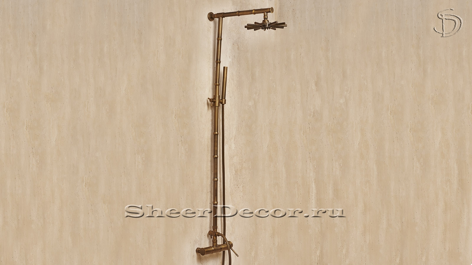 Бронзовая лейка Bala Standart из металлизированной латуни Brass Antique_1600_pixels_3 Врезная лейка для душа Bala Standart из металлизированной латуни Brass_1600_pixels_3
