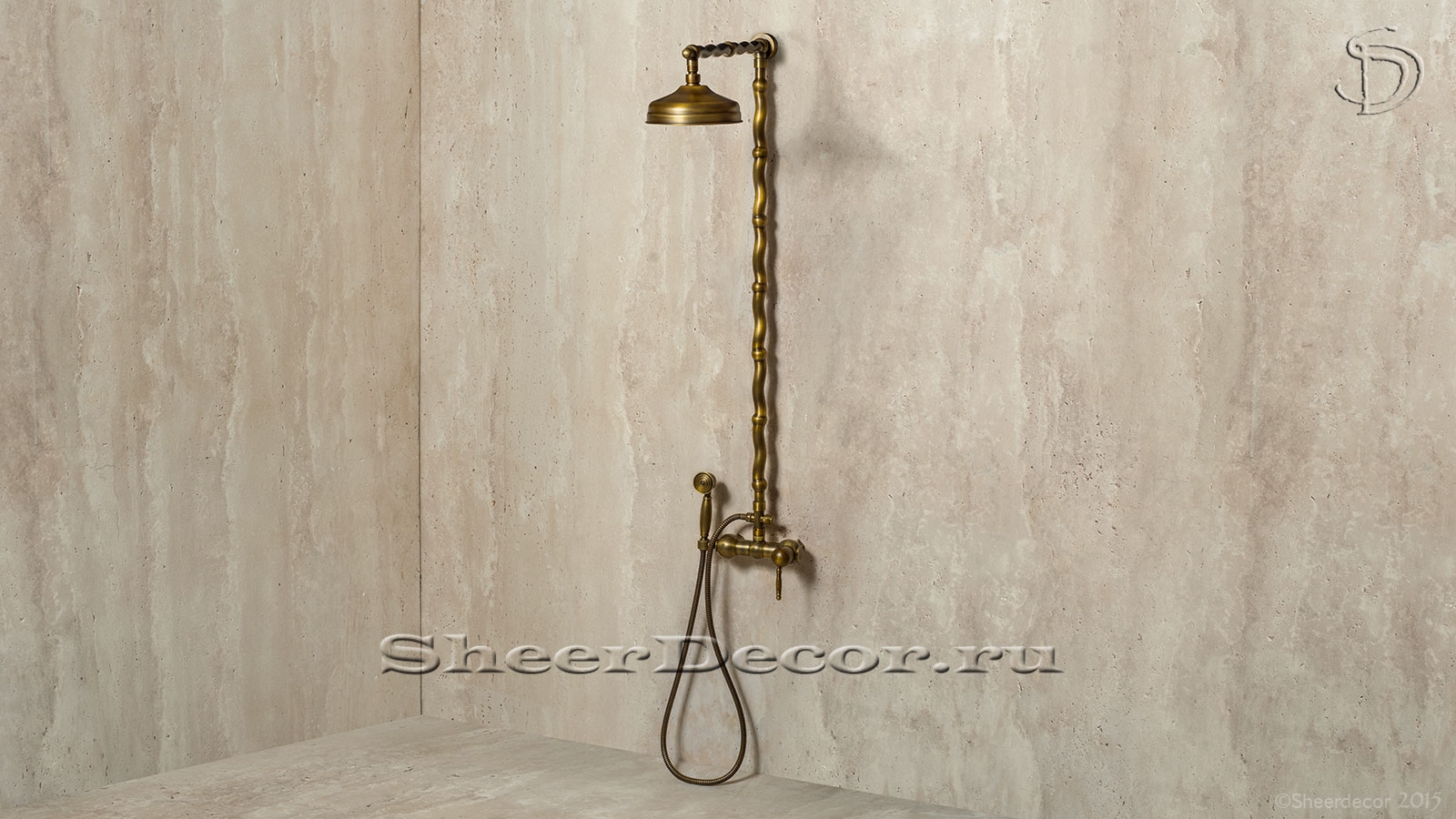 Бронзовая лейка Bast Standart из металлизированной латуни Brass Antique_1600_pixels_1 Врезная лейка для душа Bast Standart из металлизированной латуни Brass_1600_pixels_1