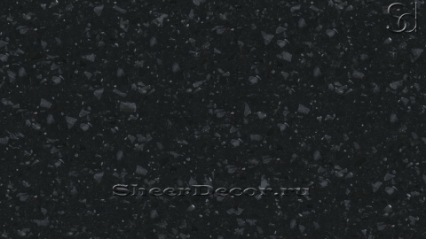 Акриловая плитка и слэбы из черного акрилового камня Blackgrainystone 721_1