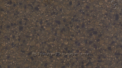 Акриловые слэбы и плитка из коричневого акрилового камня Browngrainystone 724_1