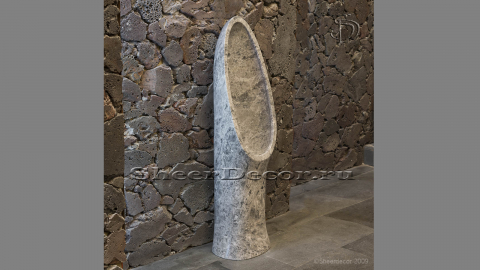 Каменный писсуар Caleb Standart из серого камня - мрамора Emperador Grey_6