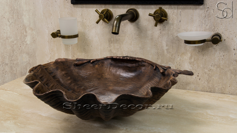 Кованая раковина Djet из бронзы Bronze ИНДОНЕЗИЯ 288300411 для ванной_2