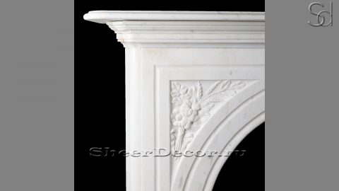 Мраморный портал белого цвета для отделки камина Drina M13 из натурального камня Bianco Extra 2911114013_1