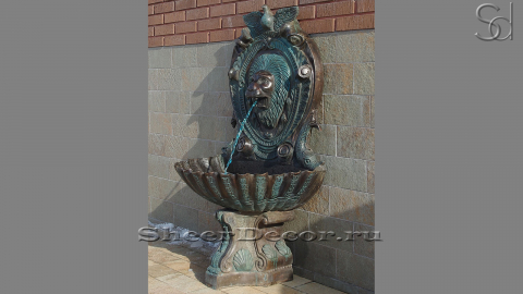 Бронзовый питьевой фонтанчик золотисто-коричневого цвета Fabrice из сплава металлов сорта Bronze 083300451_1