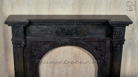 Мраморный портал коричневого цвета для отделки камина Frid M2 из натурального камня Evenos Brown 309765902_2