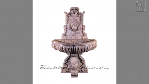 Мраморный питьевой фонтанчик серого цвета Gustino Re accigliato из камня сорта Emperador Grey 0860761535_1