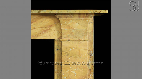 Мраморный портал желтого цвета для отделки камина Leda M3 из натурального камня Amarillo 477124103_1