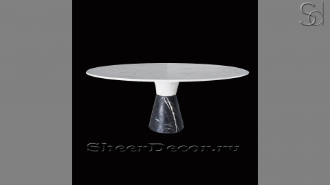 Мраморный стол Luciano Broad из камня Calacatta Gold_1