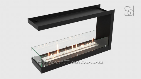 Каминная биотопкаметаллический Lux Fire ВБКТ 1155М из жаропрочной стали_4