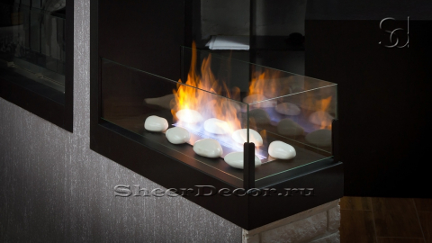 Каминная биотопкаметаллический Lux Fire ВБКТ 490S из жаропрочной стали_7