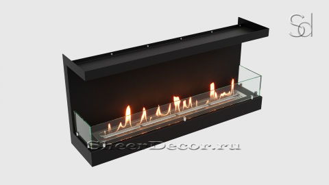 Биотопка для камина Lux Fire ВБКФ 1040 S из жаропрочной стали металлический_4