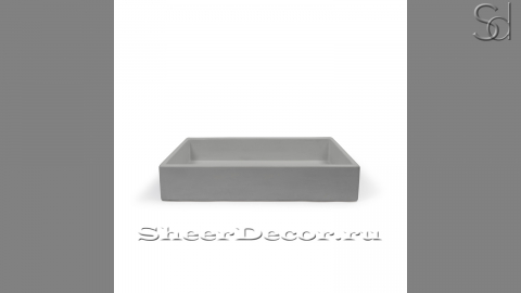 Серая раковина Nina из архитектурного бетона Concrete Grey РОССИЯ 021342111 для ванной комнаты_1