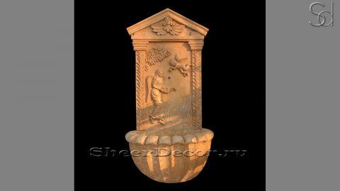 Каменный питьевой фонтанчик Patrizio Triglifo из бежевого мрамора Jura Beige 087062152_1