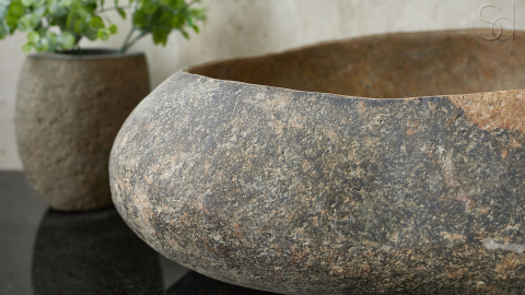 Раковина для ванной Piedra M108 из речного камня  Beige ИНДОНЕЗИЯ 00501111108_9