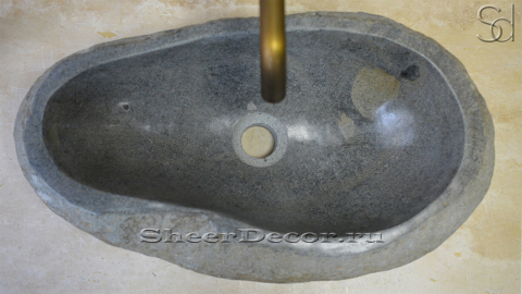 Раковина для ванной Piedra M3 из речного камня  Gris ИНДОНЕЗИЯ 005045113_3
