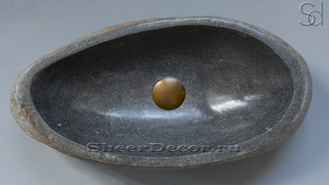 Раковина для ванной Piedra M82 из речного камня  Gris ИНДОНЕЗИЯ 0050451182_3