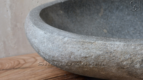 Раковина для ванной Piedra M86 из речного камня  Gris ИНДОНЕЗИЯ 0050451186_4