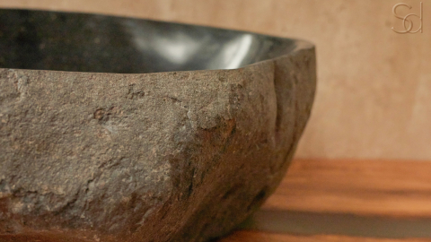 Раковина для ванной Piedra M303 из речного камня  Gris ИНДОНЕЗИЯ 00504511303_6