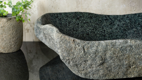 Раковина для ванной Piedra M349 из речного камня  Gris ИНДОНЕЗИЯ 00504511349_9
