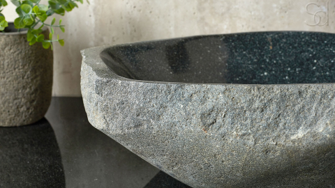 Раковина для ванной Piedra M353 из речного камня  Gris ИНДОНЕЗИЯ 00504511353_9