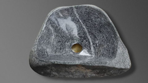 Раковина для ванной Piedra M407 из речного камня  Gris ИНДОНЕЗИЯ 00504511407_9