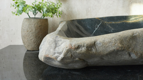 Мойка в ванную Piedra M397 из речного камня  Gris ИНДОНЕЗИЯ 00504511397_5
