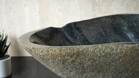 Мойка в ванную Piedra M459 из речного камня  Gris ИНДОНЕЗИЯ 00504511459_8