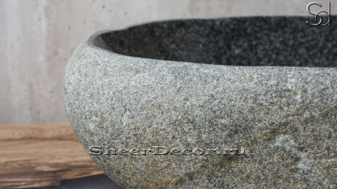 Мойка в ванную Piedra M101 из речного камня  Gris ИНДОНЕЗИЯ 00504511101_3