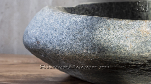 Мойка в ванную Piedra M124 из речного камня  Gris ИНДОНЕЗИЯ 00504511124_2
