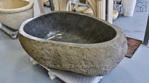 Каменная ванна Piedra из серого гранита Marengo 00501715132_5