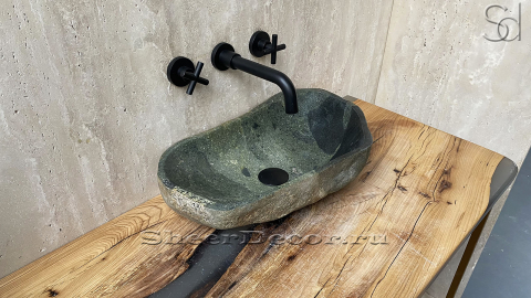 Мойка в ванную Piedra M273 из речного камня  Verde ИНДОНЕЗИЯ 00503011273_3
