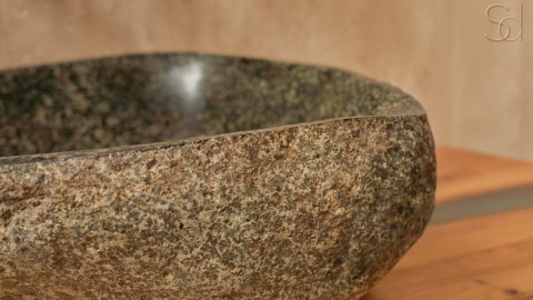 Мойка в ванную Piedra M334 из речного камня  Verde ИНДОНЕЗИЯ 00503011334_12
