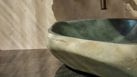 Мойка в ванную Piedra M349 из речного камня  Verde ИНДОНЕЗИЯ 00503011349_3