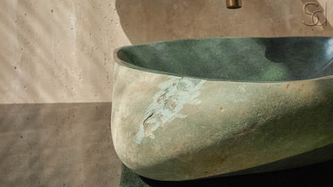 Мойка в ванную Piedra M349 из речного камня  Verde ИНДОНЕЗИЯ 00503011349_7