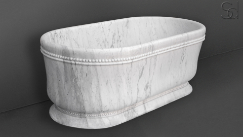 Мраморная ванна Piegare из белого камня Bianco Carrara 729005051_2