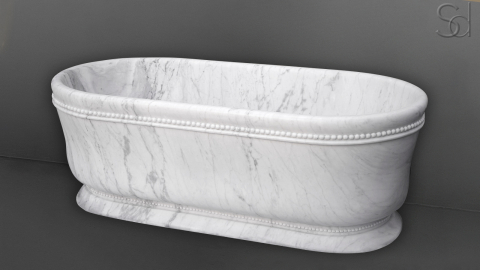 Мраморная ванна Piegare из белого камня Bianco Carrara 729005051_3