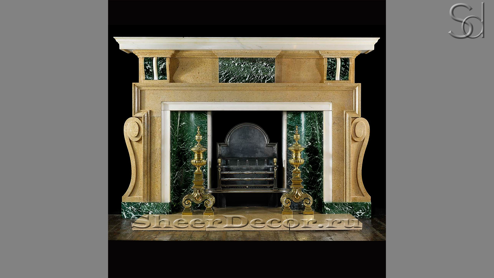Бежевый камин Rebecca Standart из песчаника Beige Pirineo с орнаментом Ornament_1600_pixels_2 Каминный каминный портал Rebecca Standart из бежевого песчаника Beige Pirineo_1600_pixels_2