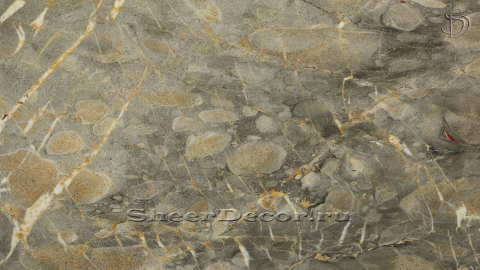 Мраморная столешница прямоугольной формы RecTop из серого камня Cashmere Sky_2
