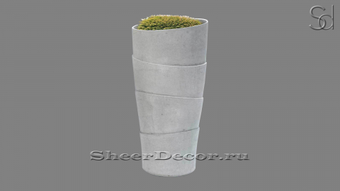 Клумба цветочная Rhapis из архитектурного бетона Grey C6 серая для сада 466344901_2