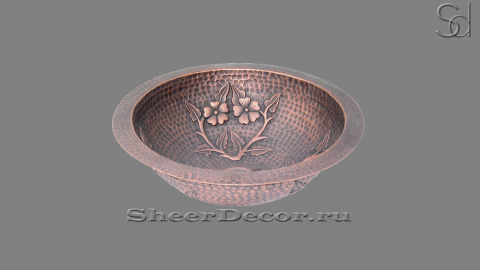 Кованая раковина Sfera M31 из листовой меди Copper ИНДОНЕЗИЯ 0012008131 для ванной комнаты_1