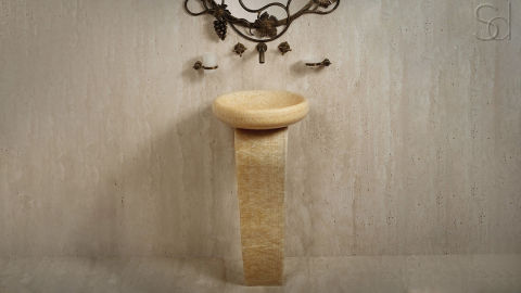 Каменный пьдестал – ножка для раковины Vita из желтого оникса Honey Onyx 697016121_9