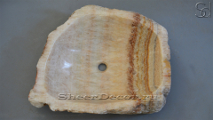 Мойка в ванную Hector M16 из речного камня  Honey Onyx ИНДИЯ 0070161116_1