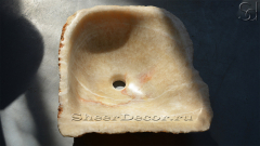 Мойка в ванную Hector M17 из речного камня  Honey Onyx ИНДИЯ 0070161117_1