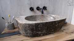 Раковина для ванной Piedra M238 из речного камня  Beige ИНДОНЕЗИЯ 00501111238_1