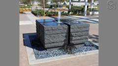 Каменный фонтан Cindy из черного гранита Grey Pearl 344169541_1