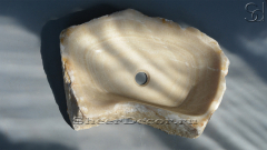 Раковина для ванной Hector M21 из речного камня  Honey Onyx ИНДИЯ 0070161121_1