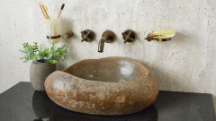 Мойка в ванную Piedra M56 из речного камня  Rosa ИНДОНЕЗИЯ 0054241156_2