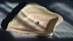 Мойка в ванную Hector M26 из речного камня  Honey Onyx ИНДИЯ 0070161126_1