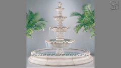 Мраморный фонтан белого цвета Agnet Fiore из камня сорта Bianco Extra 2101110420_1